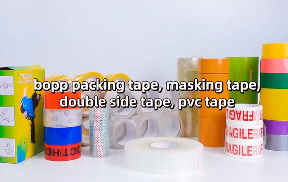 Video of Self Adhesive Tape Gum Tape Jumbo Roll Clear